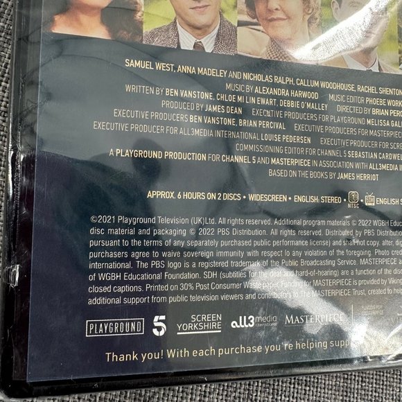 PBS All Creatures Great & Small Season 2 DVD Based on The Worldwide Bestselling - Picture 5 of 7